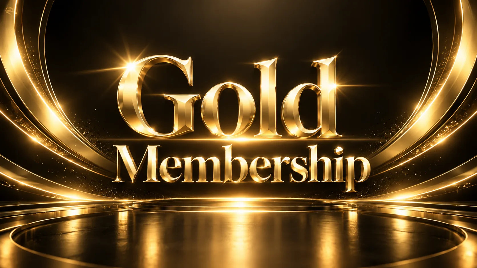 Golden membership banner