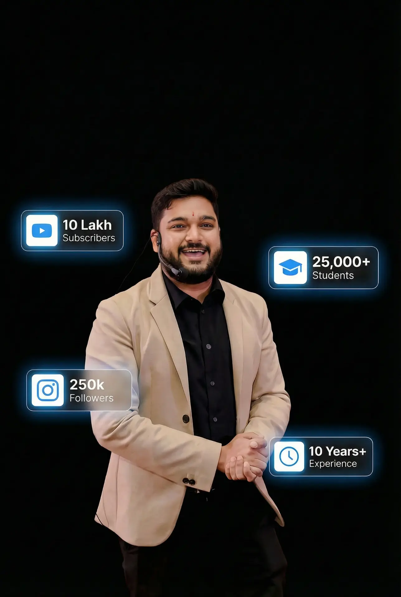 Lakshit Sethiya with AI business statistics